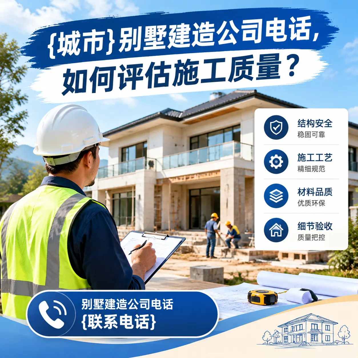 习水别墅建造公司电话,如何评估施工质量?
