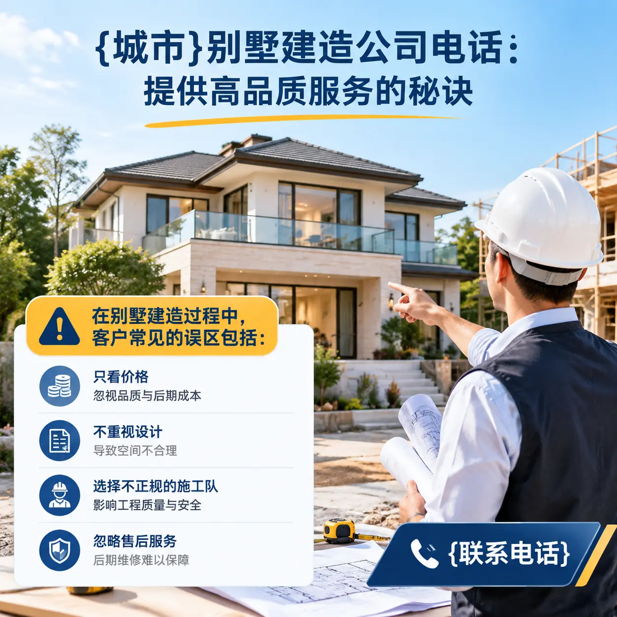 习水别墅建造公司电话:提供高品质服务的秘诀