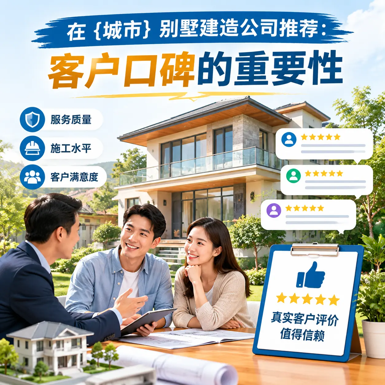 在 习水 别墅建造公司推荐:客户口碑的重要性