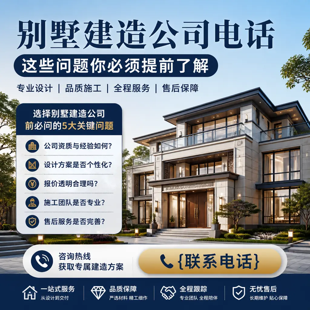 习水别墅建造公司电话，这些问题你必须提前了解