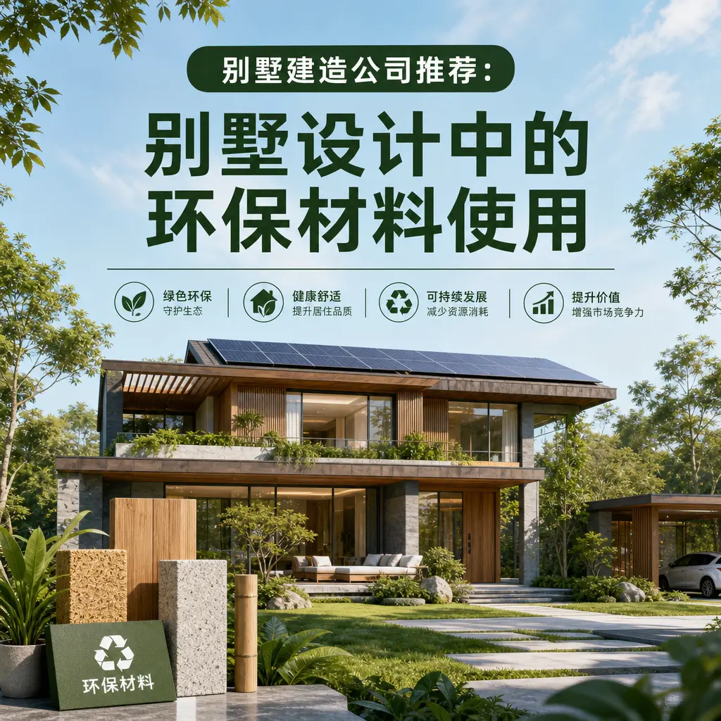 别墅建造公司推荐: 习水 别墅设计中的环保材料使用
