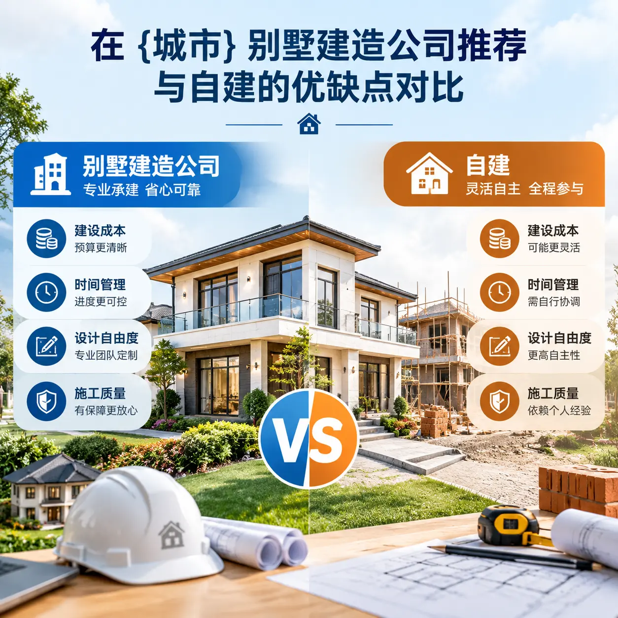 在 习水 别墅建造公司推荐与自建的优缺点对比